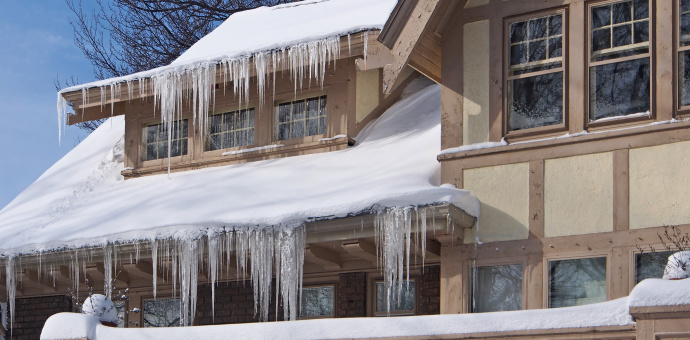 An Ice Dam on Your Roof Can Cause Leaking and Damage